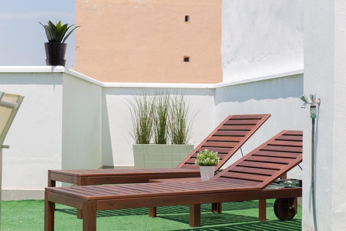 C56 - Studio With Amazing Terrace In The Centre 말라가 외부 사진